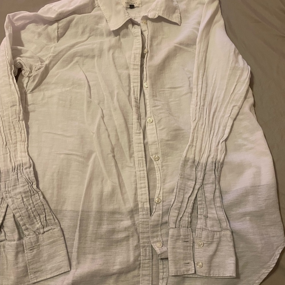 LOFT Softened White Shirt